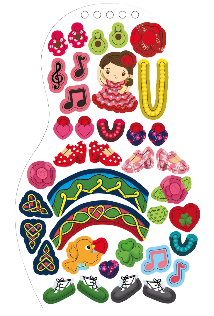 Minimiki Danses du monde carnet créatif stickers