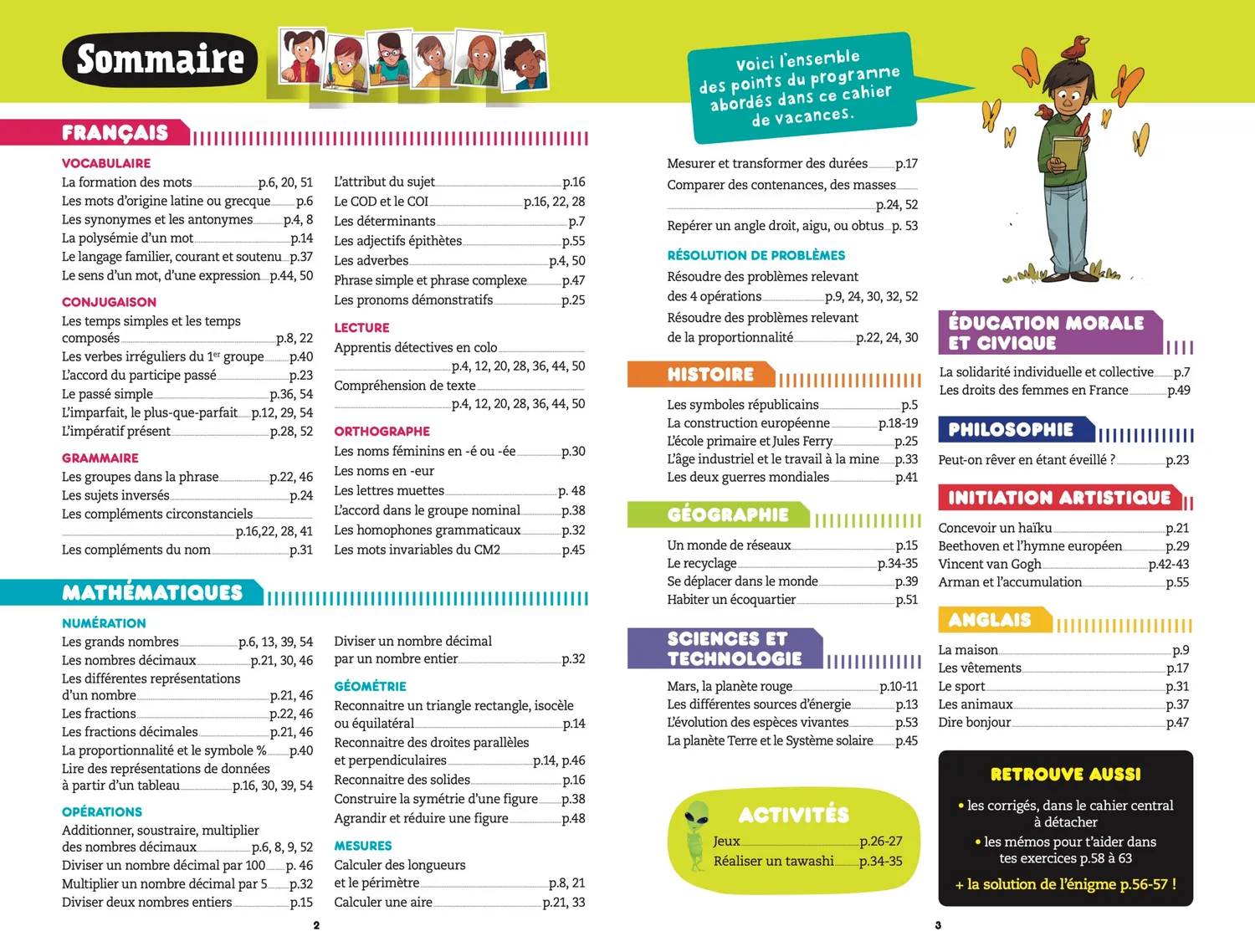 Frigobloc Incollables CM2-6e cahier vacances 2026 10-11 ans