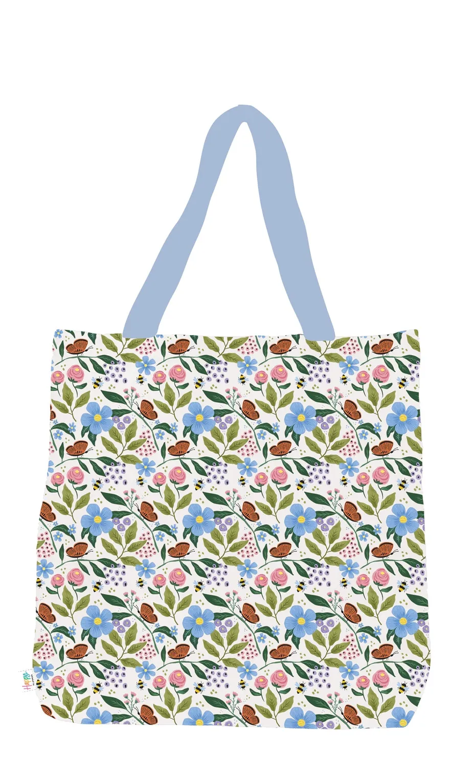 Happy Planner Buzzy Garden tote bag toile fleurs jardin