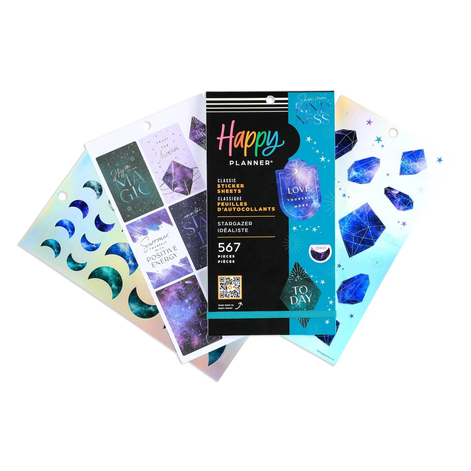 Happy Notes Stargazer lot carnet + stickers Big