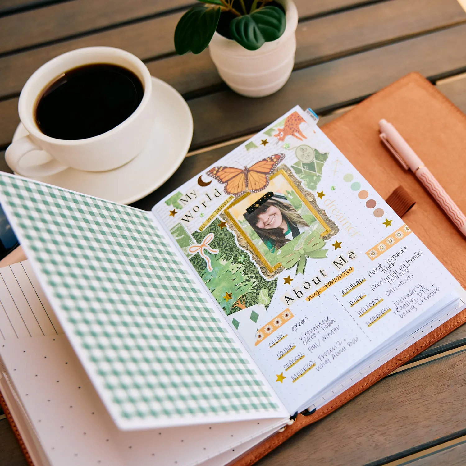 Happy Planner Cognac Vegan Folio A5 organiseur cuir vegan