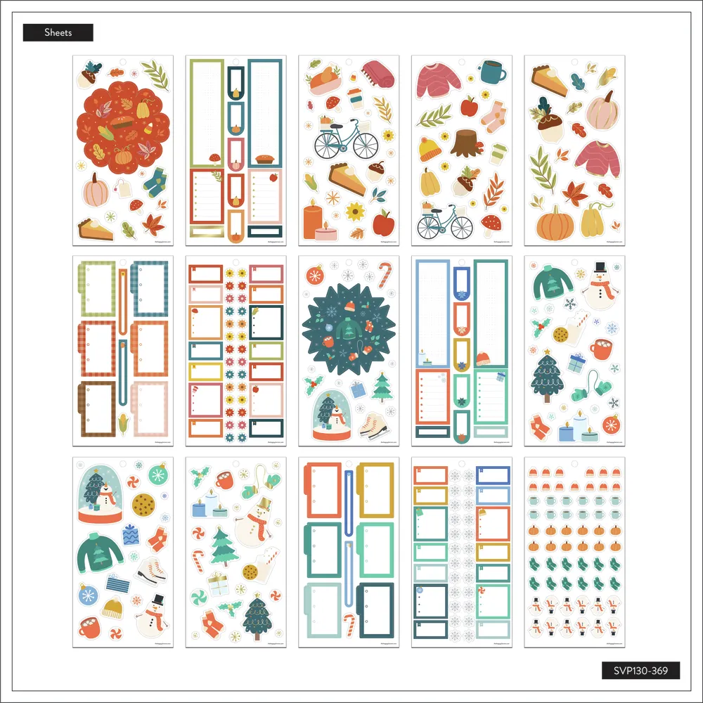 Happy Planner Everyday Seasonal stickers value pack 690 saisons