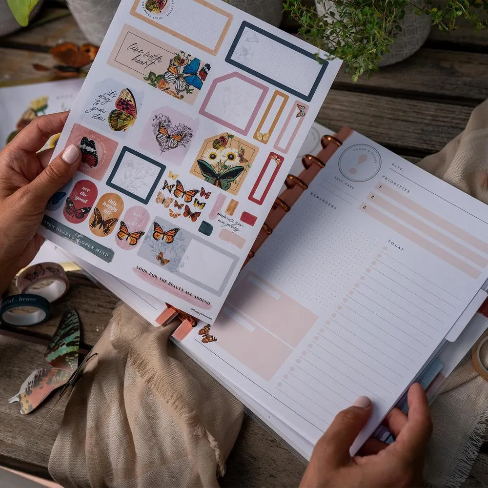Happy Planner Papillon extension Classic pages jour non datées