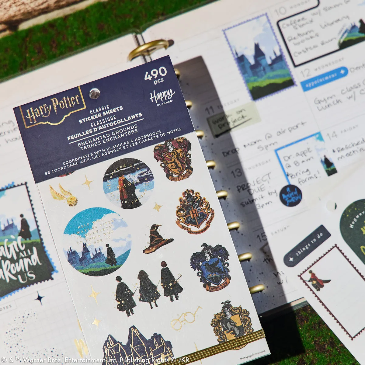 Happy Planner Harry Potter Enchanted Grounds stickers 486