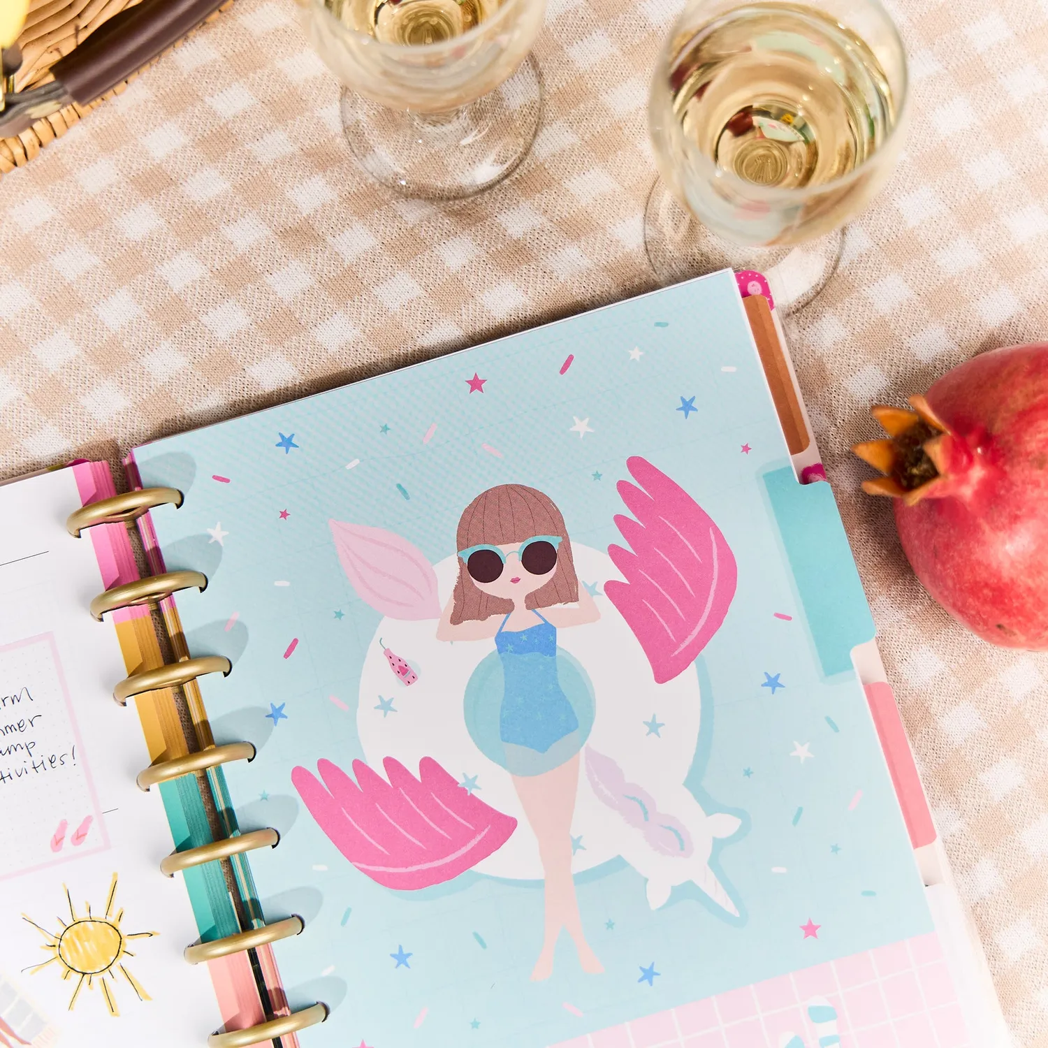 Happy Planner Squad Goals agenda vertical 12 mois non daté