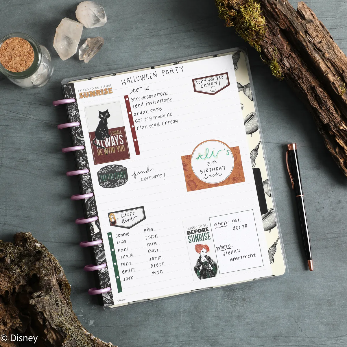 Happy Planner Hocus Pocus recharge papier classic 40 feuilles