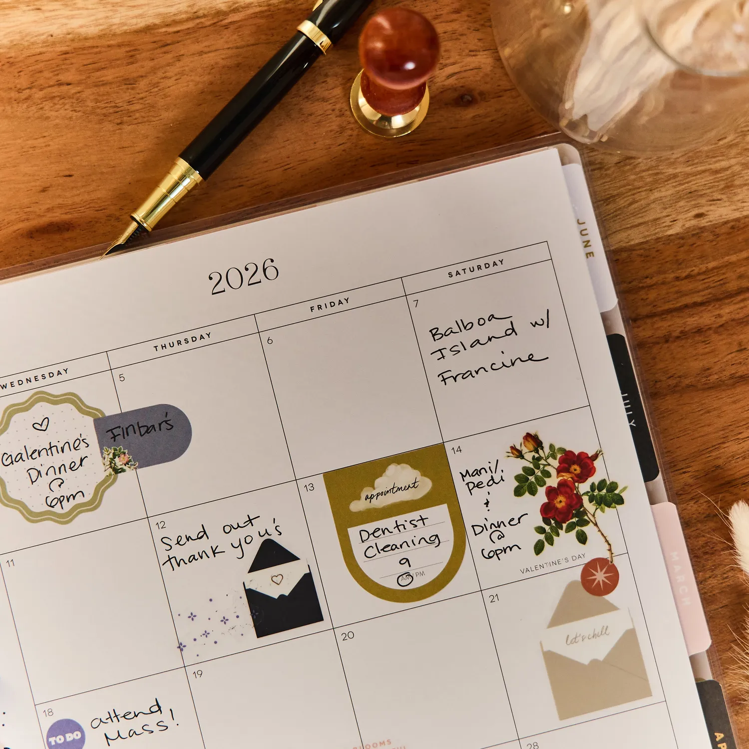 Happy Planner Uplifting Notes 2026 agenda big dashboard 12 mois