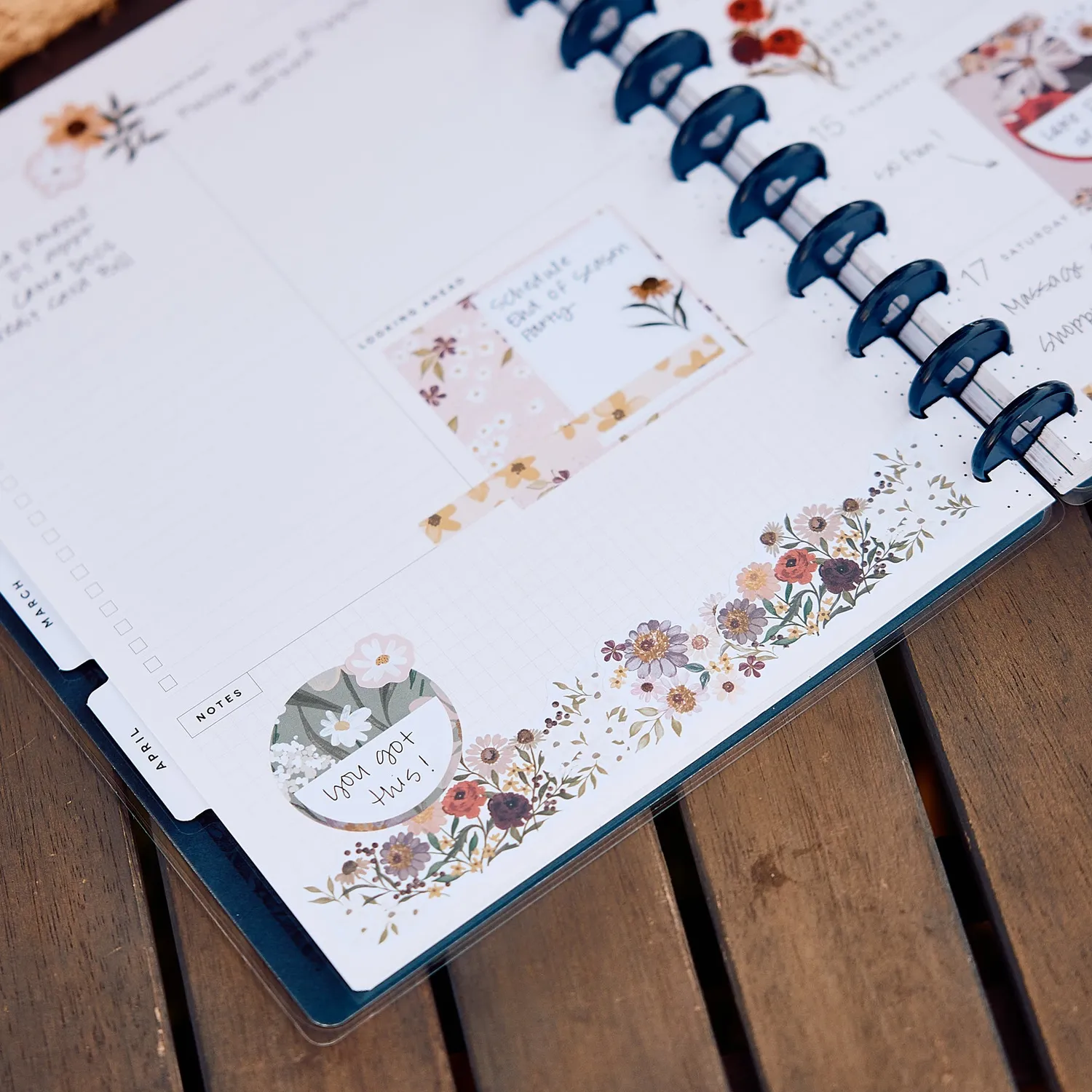 Happy Planner Wildflower Daydream 2027 agenda Big dashboard floral