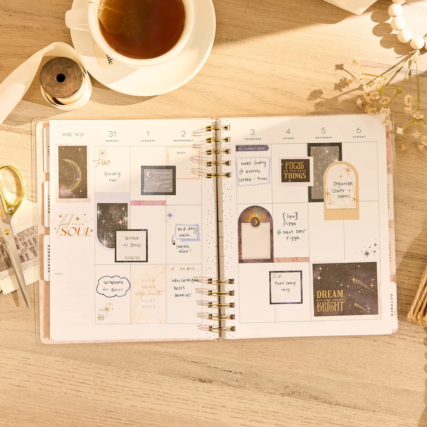 Happy Planner Dune Hues 2026-2027 agenda spiralé vertical classique