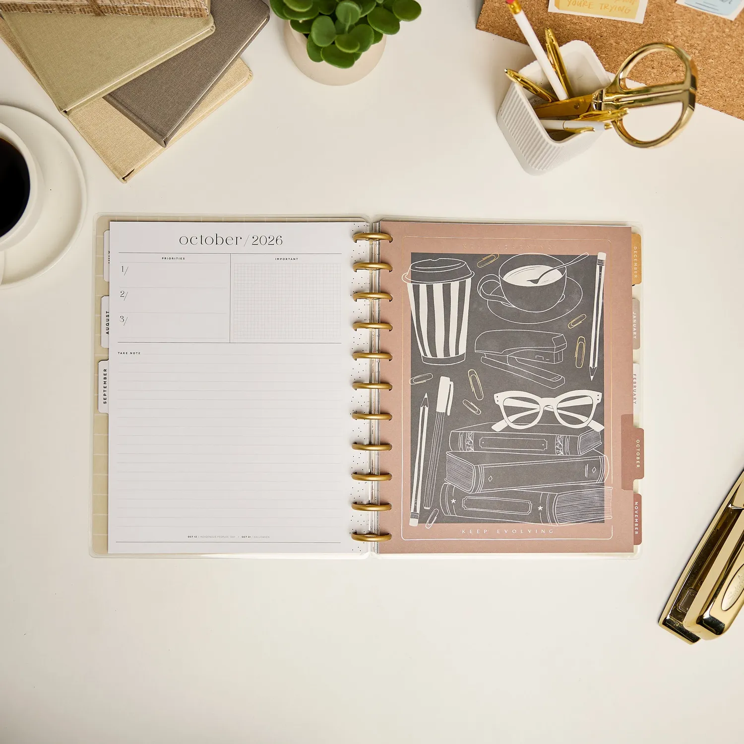Happy Planner Chalkboard agenda prof 2026-2027 Big
