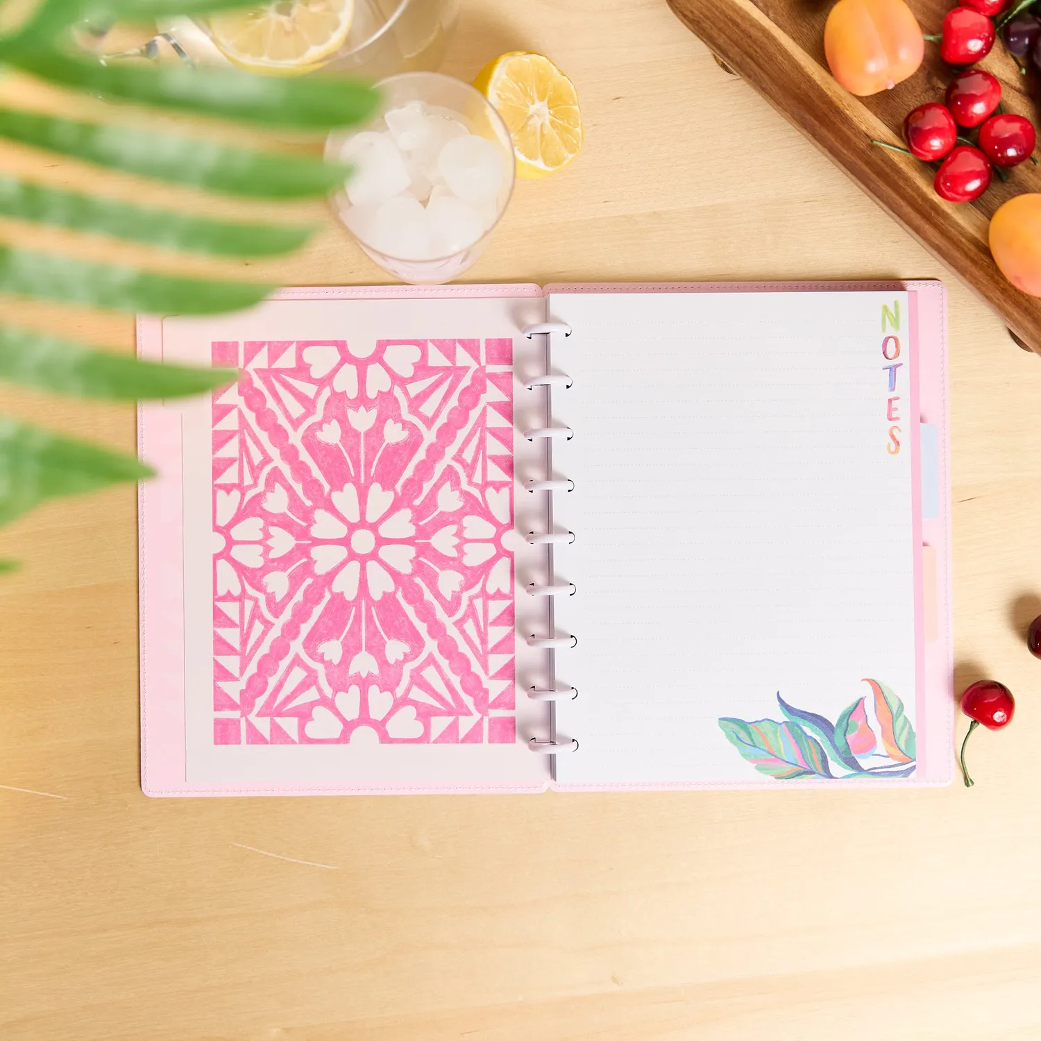 Happy Planner Sunshine Splash carnet pointillé ligné Classic 60 feuilles