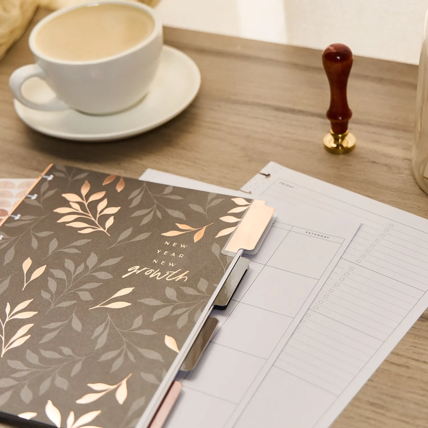 Happy Planner Modern Charm recharge Classic 4 mois non datée
