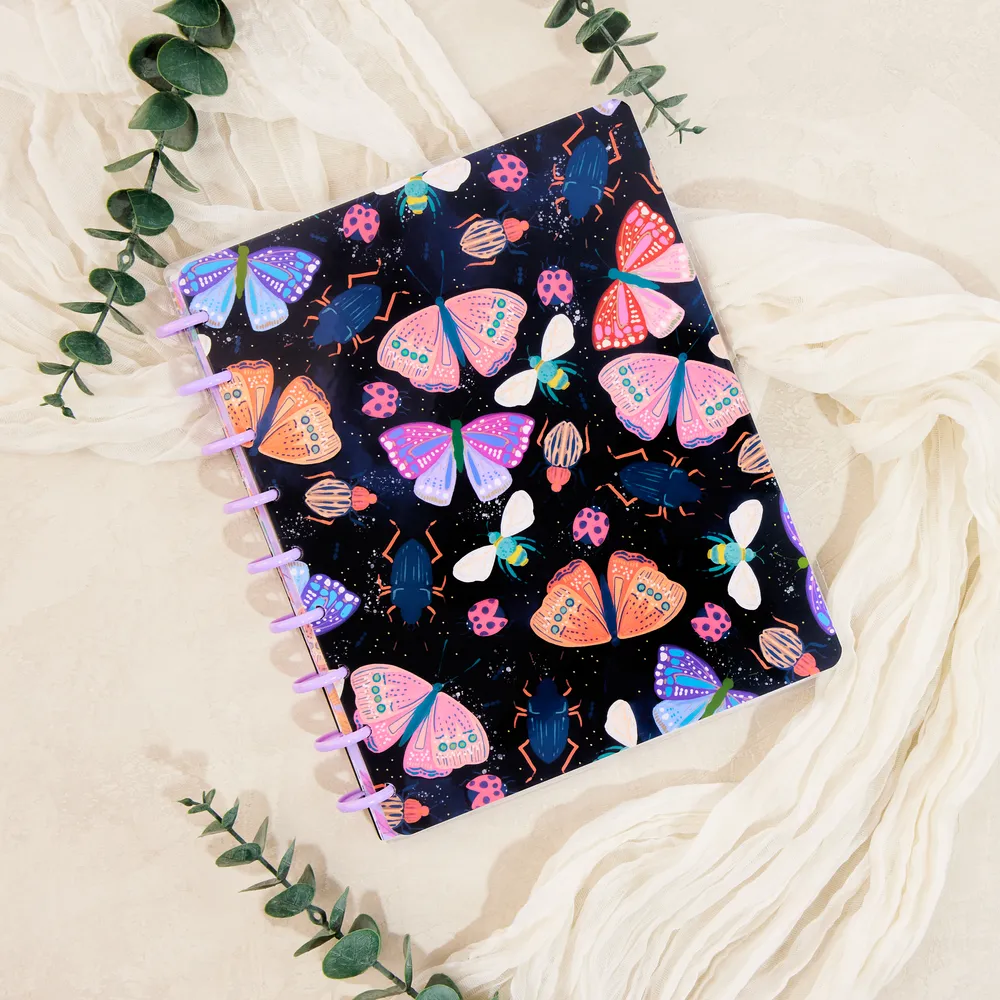 Happy Planner Midnight Botanical carnet Classic 60 feuilles checklist