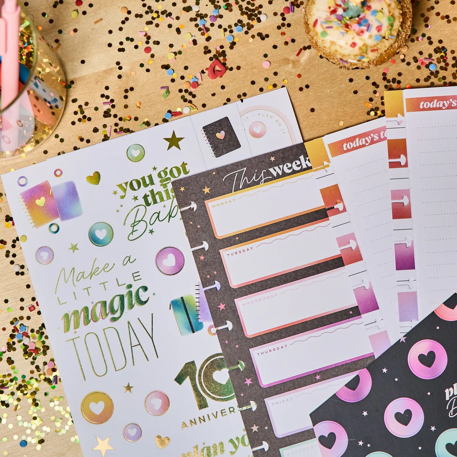Happy Planner 10 Years of Happy pack accessoires classic