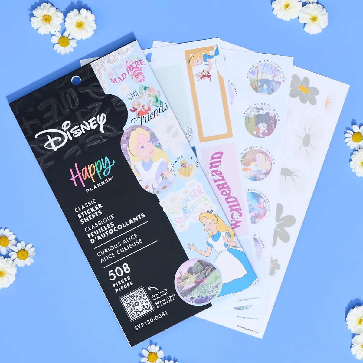 Happy Planner Alice Curious stickers Classic 508 Disney