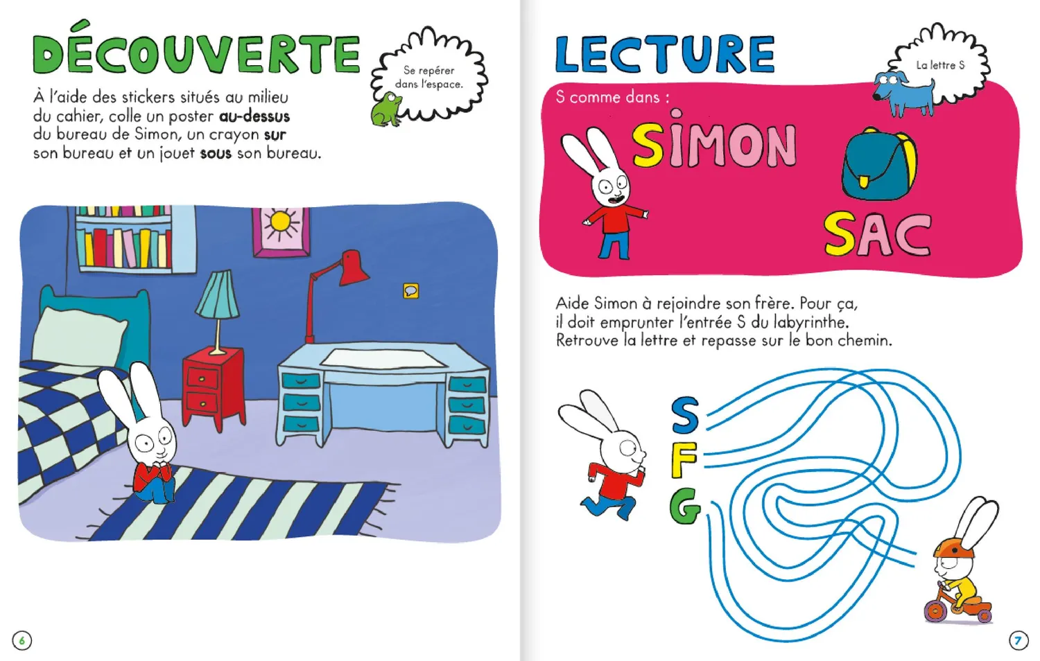Frigobloc Incollables Toute mon année de Petite Section avec Simon calendrier