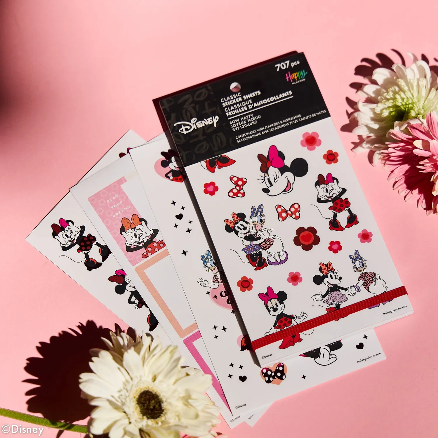 Happy Planner Disney Minnie Mouse stickers 30 feuilles