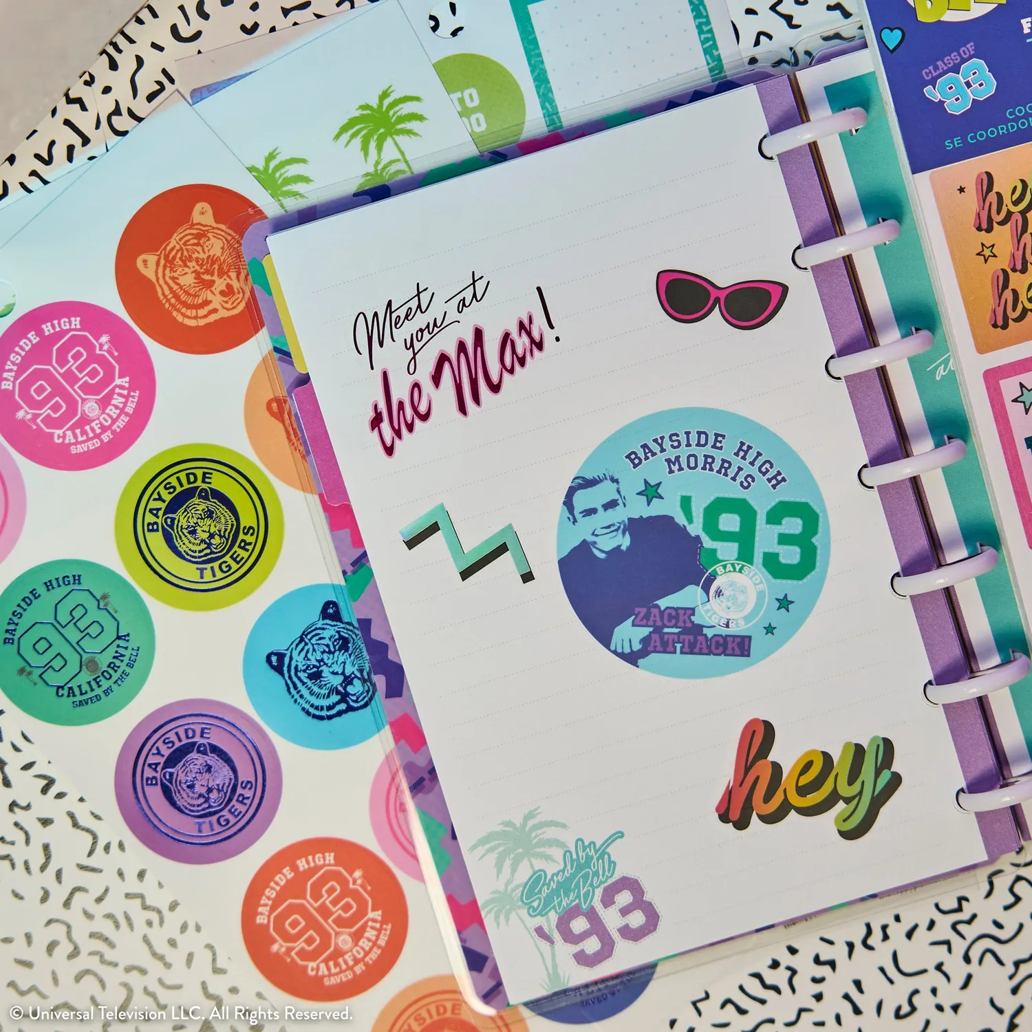 Me & my big ideas Saved By The Bell Value Pack stickers 30 planches rétro