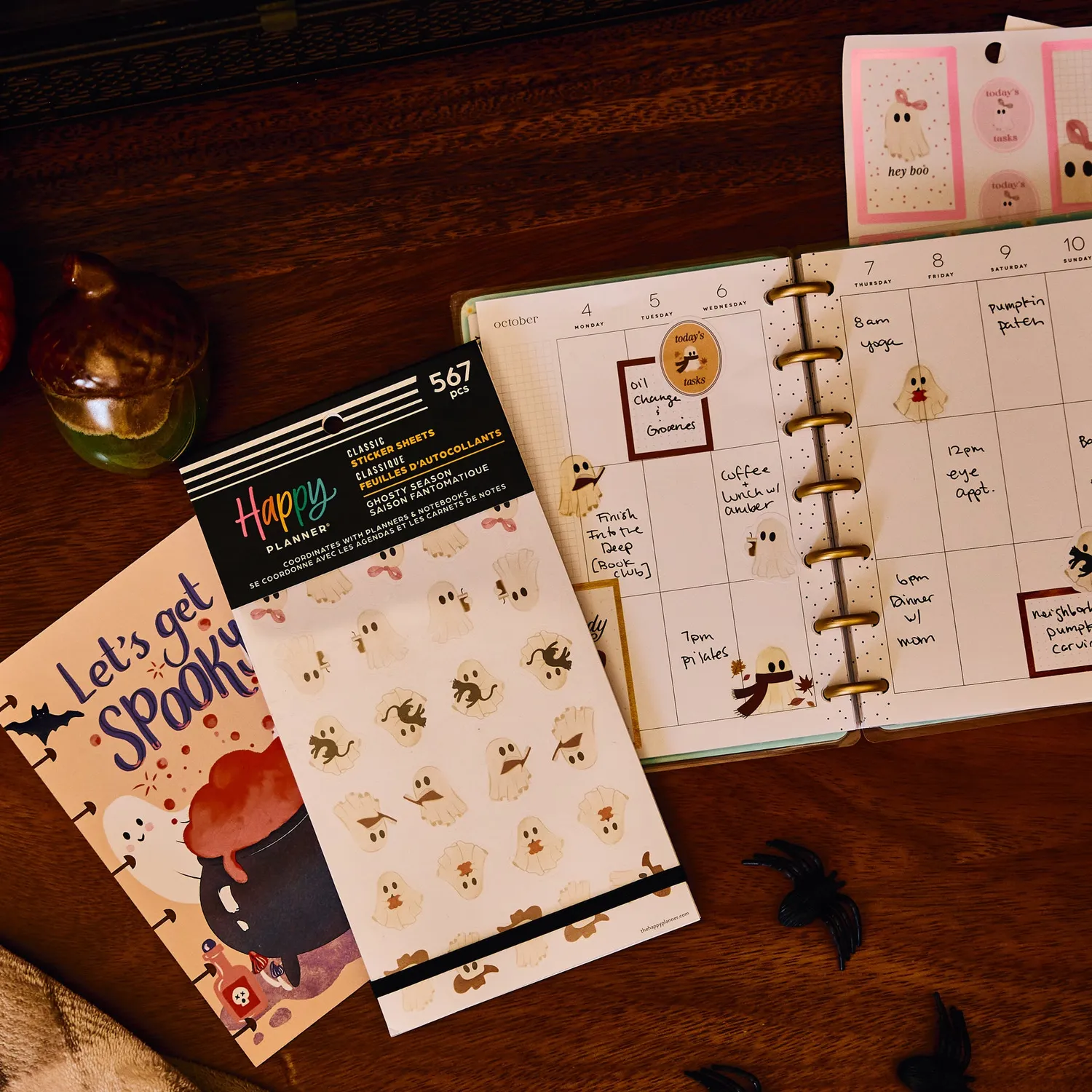Happy Planner Ghosty Season stickers fantômes 30 feuilles