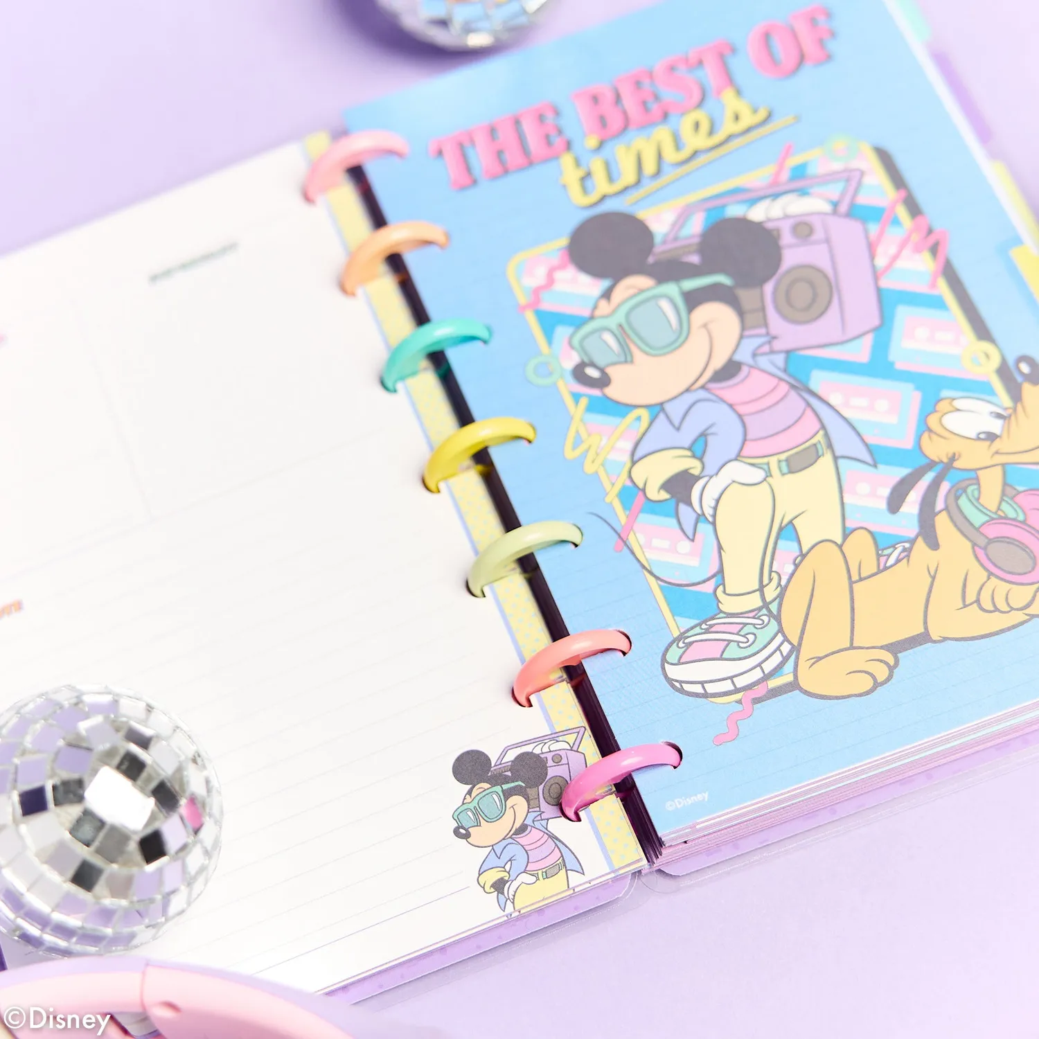 Happy Planner Disney Mickey agenda horizontal mini non daté