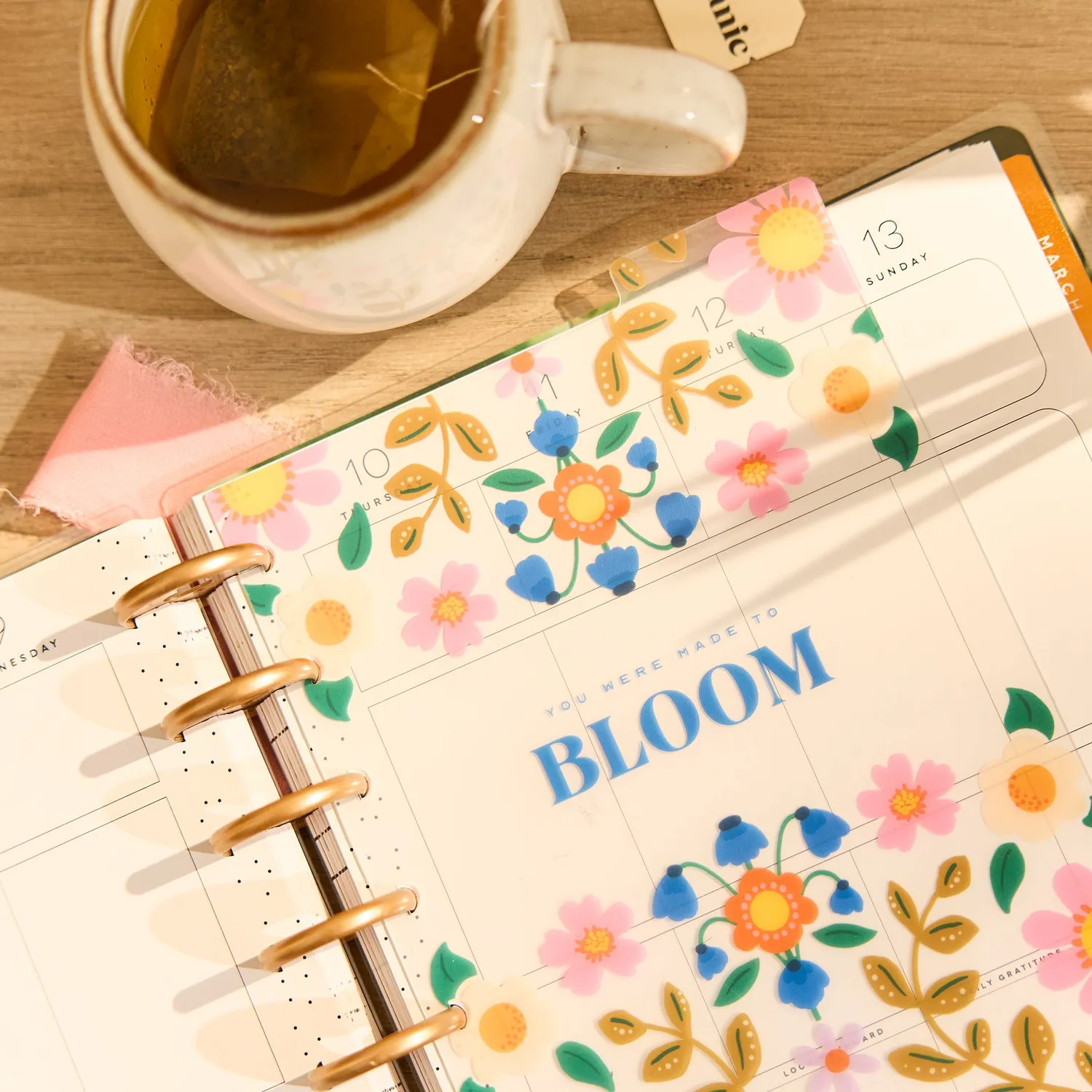 Happy Planner Golden Garden intercalaires Classic lot 3