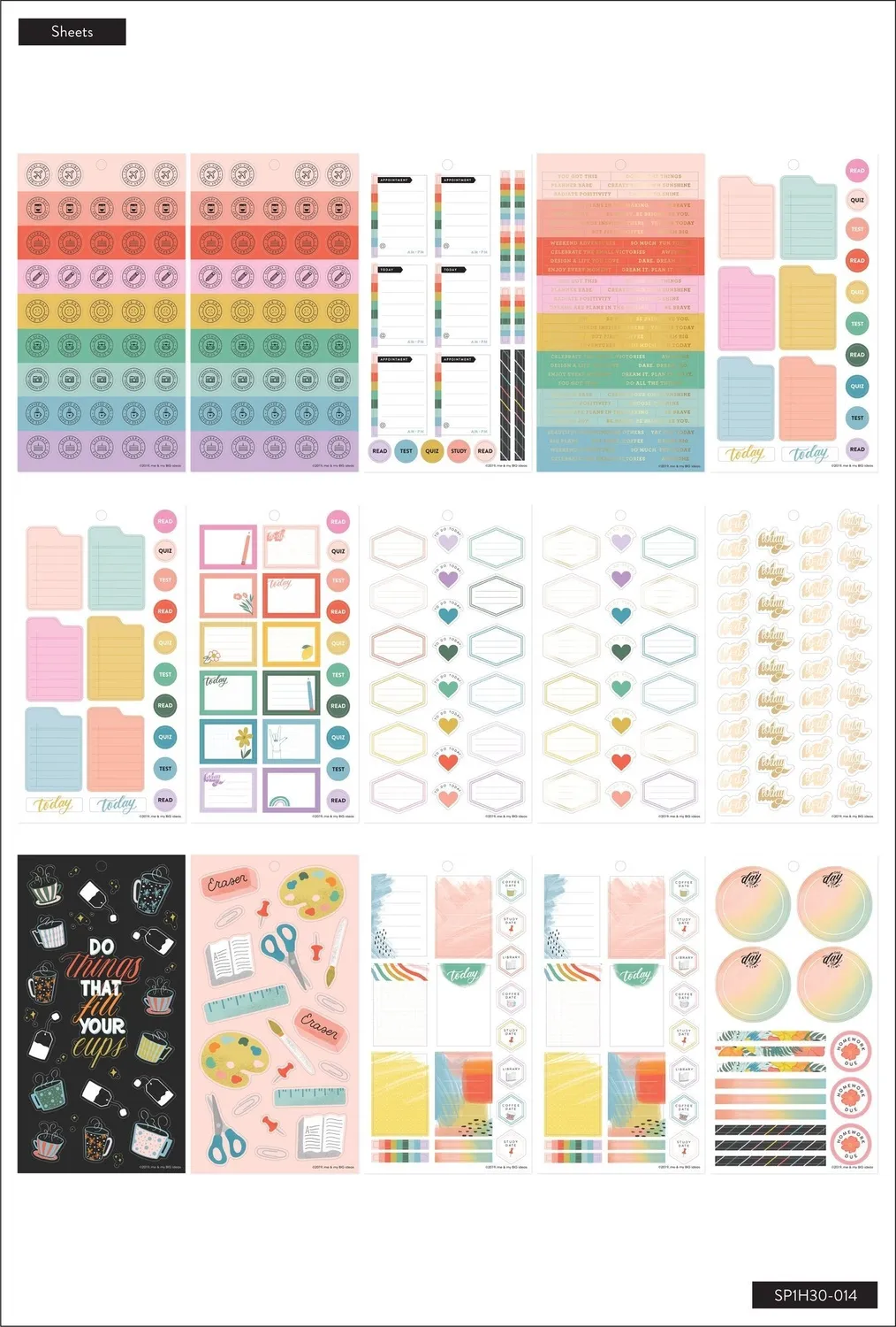 Happy Planner Cool to Be Kind Value Pack stickers 569 pièces