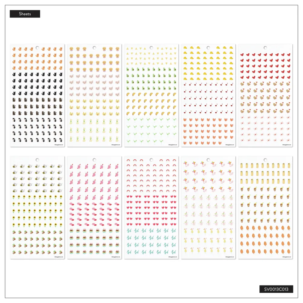 Happy Planner Trendy Tiny Icons stickers Classic 3538