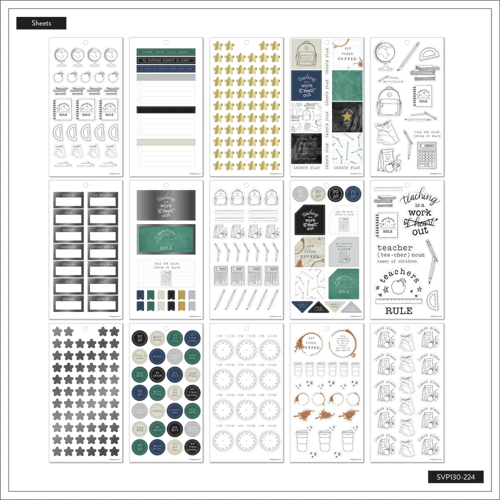 Happy Planner Here We Go Again stickers Big 661 pièces maîtresse