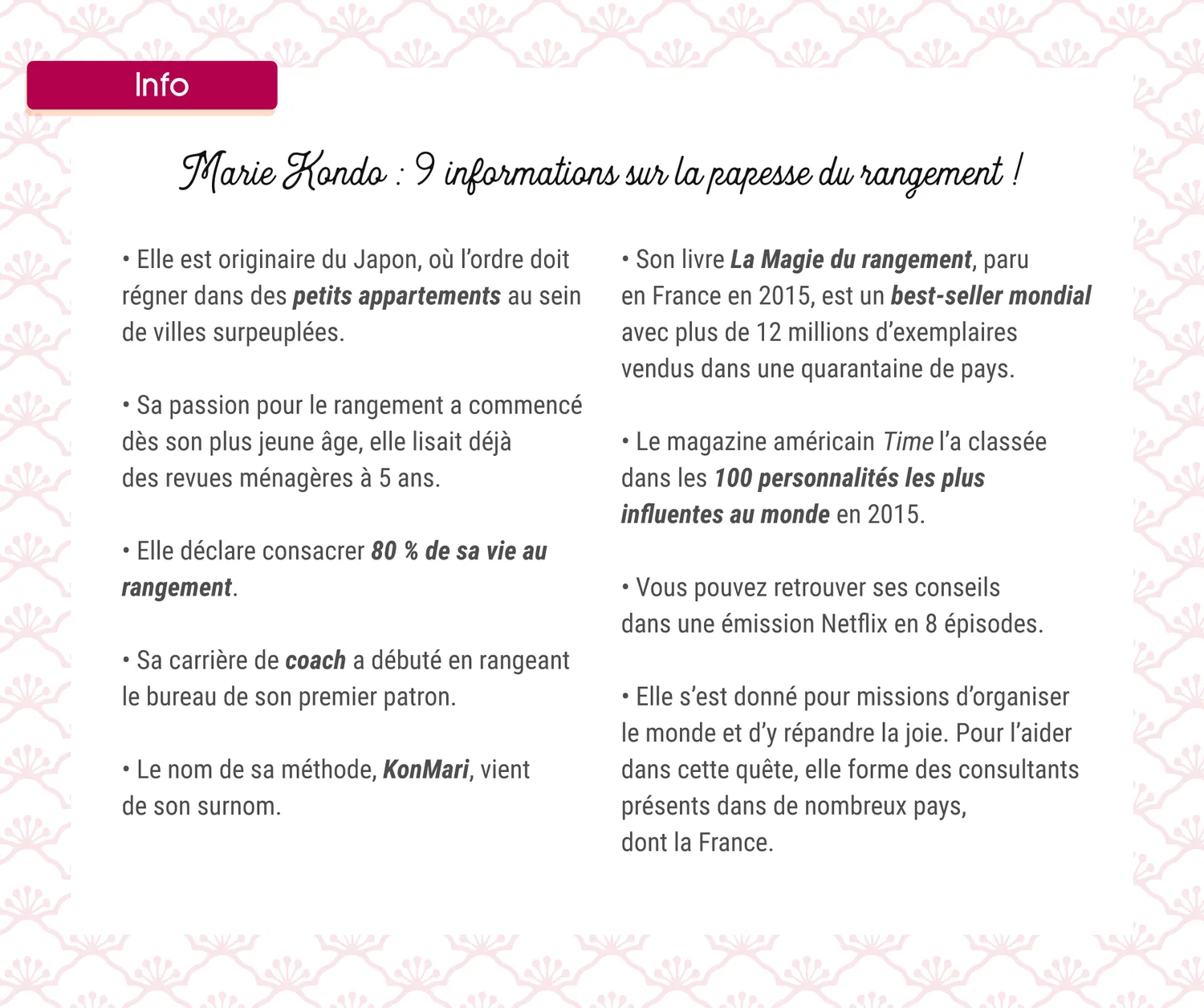 Frigobloc Maison Zen calendrier hebdomadaire aimanté