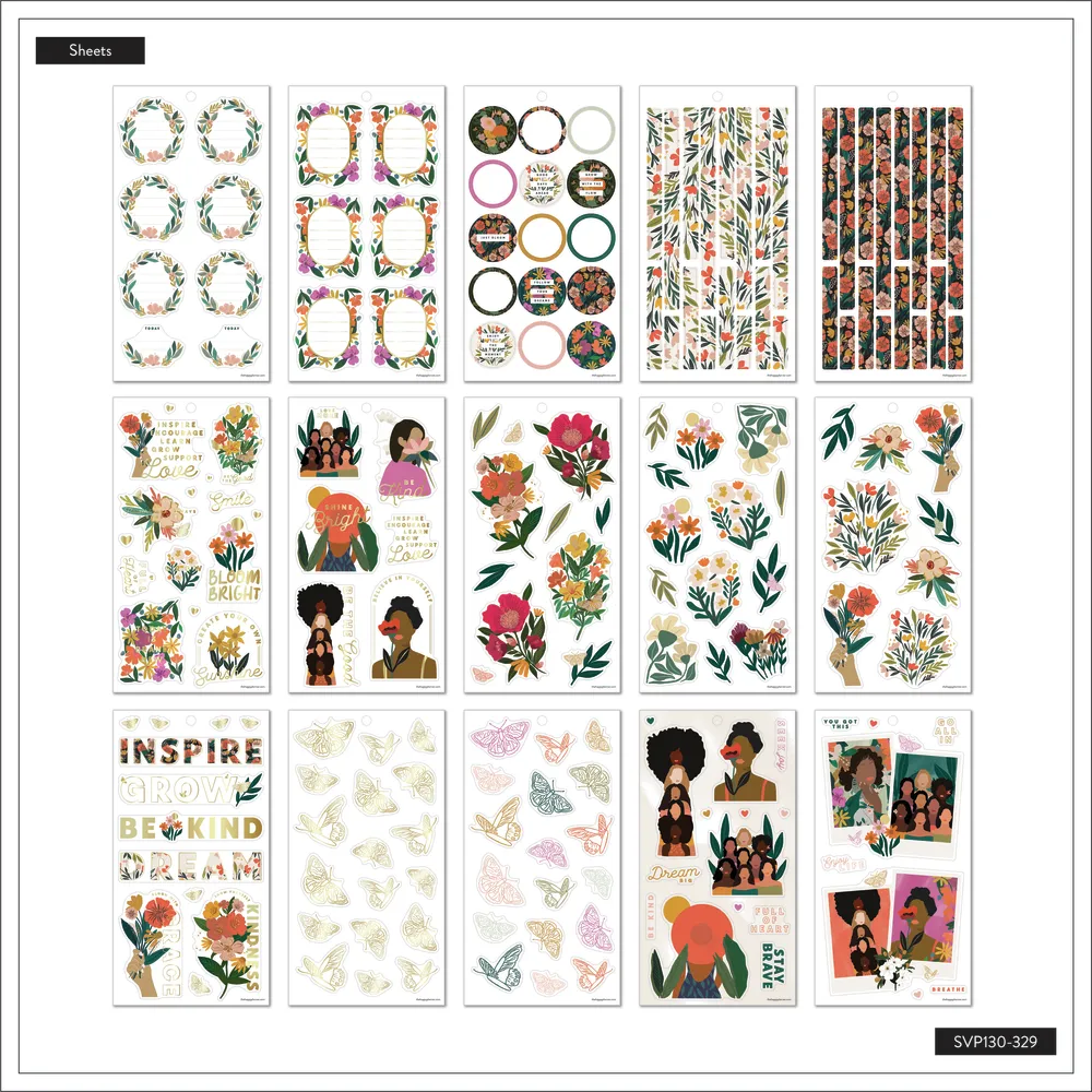 Happy Planner Breathe Live Explore Value Pack stickers 481