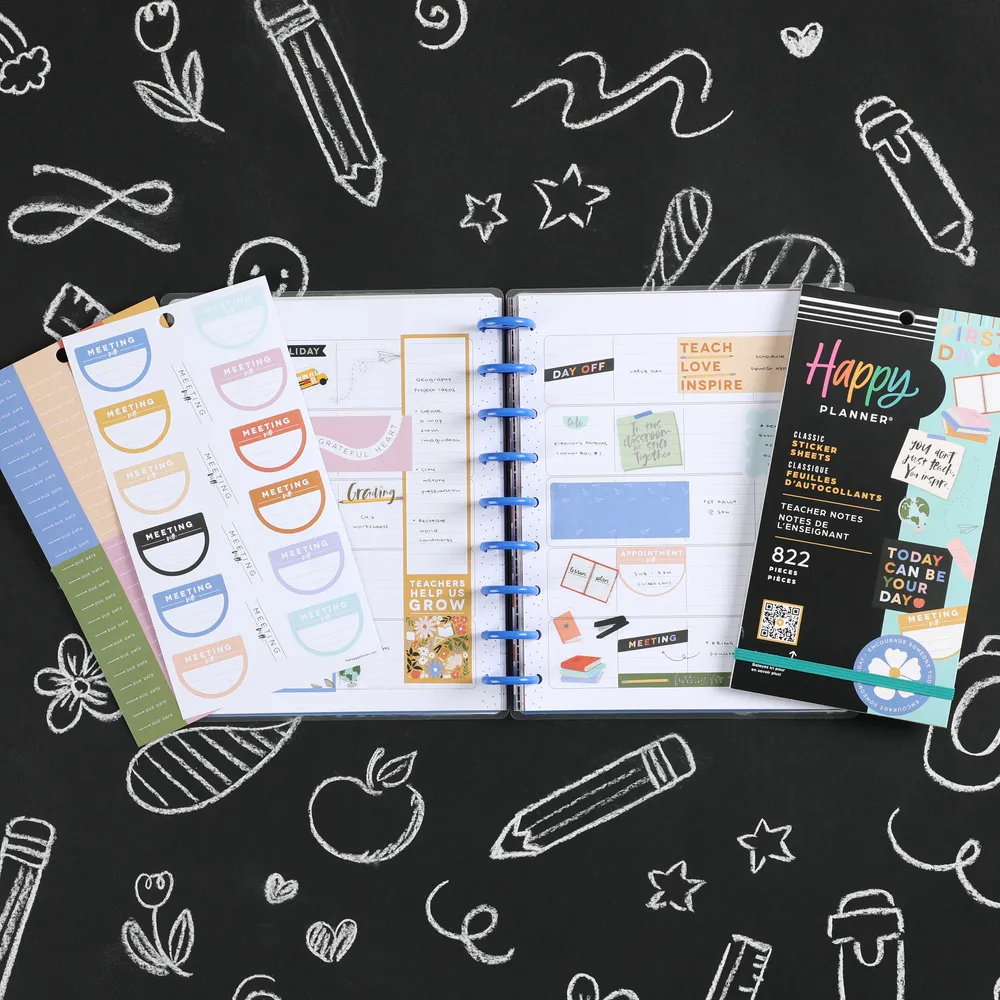 Happy Planner Teacher Notes stickers 30 pages 822