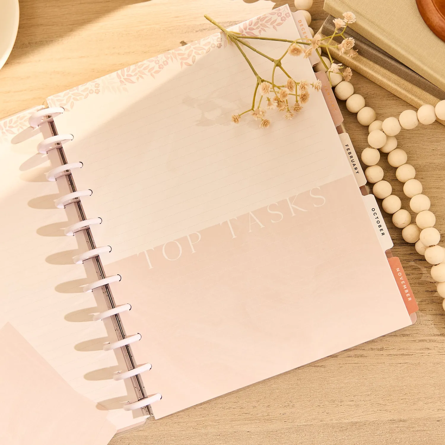 Happy Planner Dune Hues recharge papier ligné pointillé Big 40 feuilles