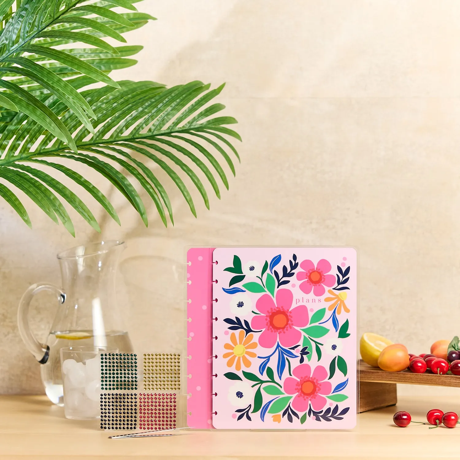Happy Planner Bright Florals Classic couverture décorative à customiser