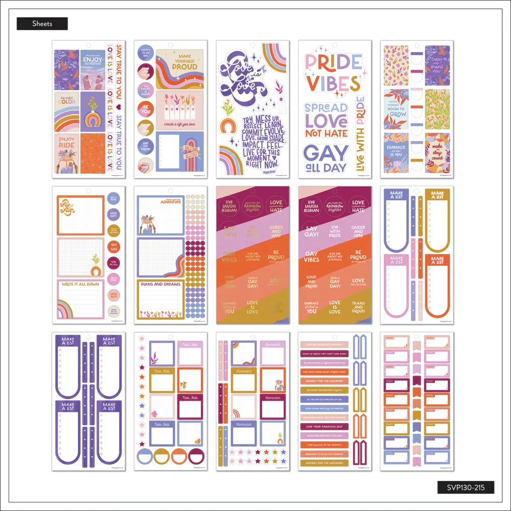 Happy Planner Love is Love stickers value pack 693