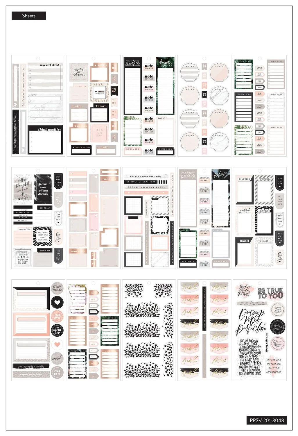 Happy Planner Wild Styled stickers Classic 439 animal