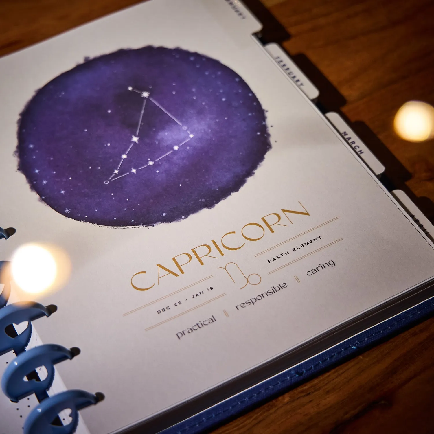 Happy Planner Star Signs agenda 2026 classique horizontal 12 mois