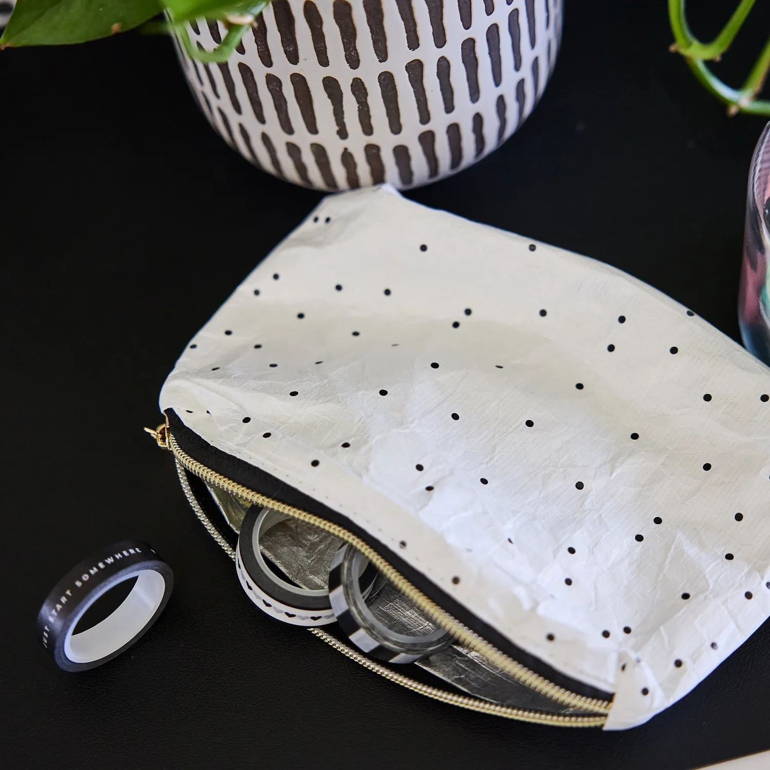 Happy Planner Love L+S trousse nylon 2 pochettes zippées