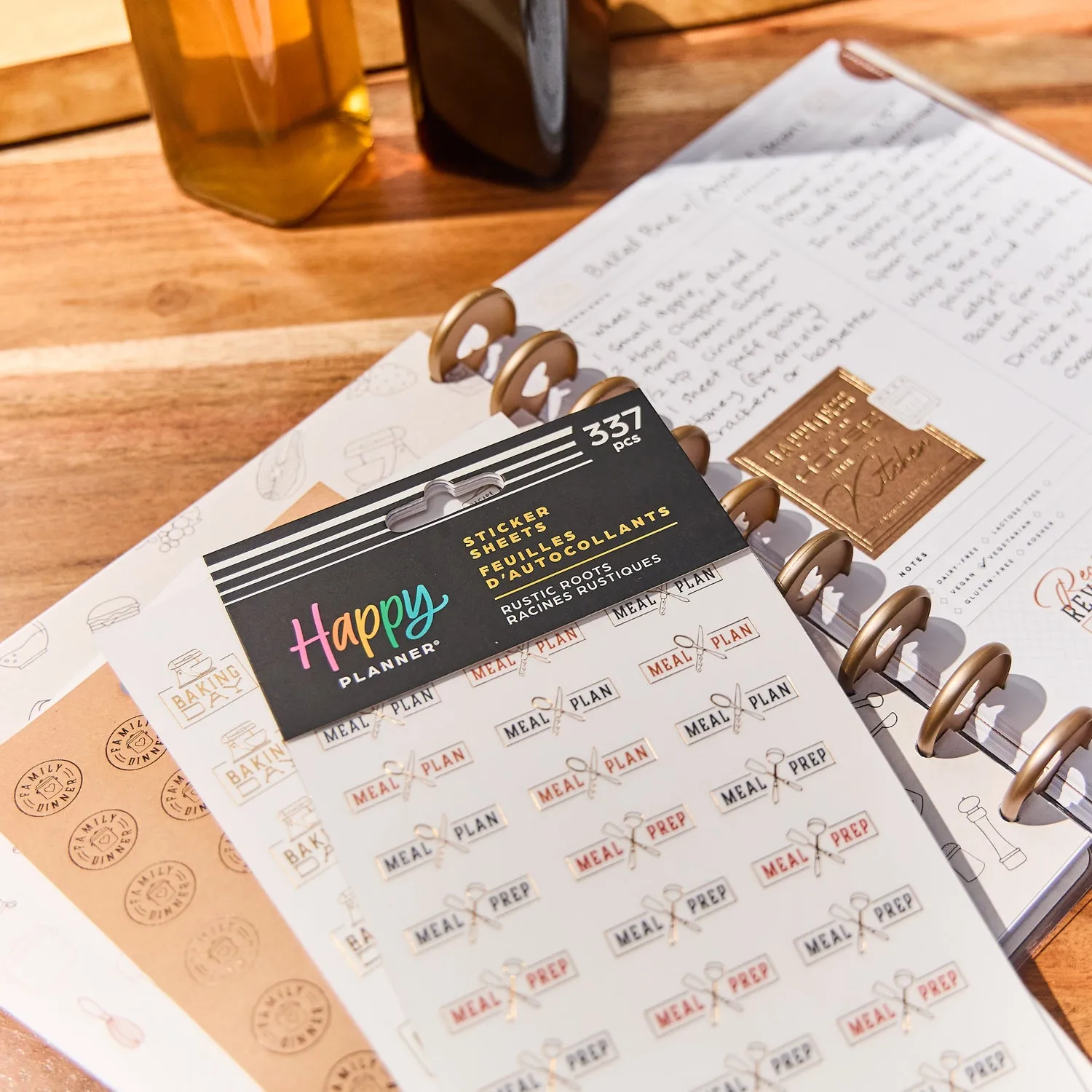 Me & my big ideas Rustic Roots Meal Planning stickers 10 feuilles