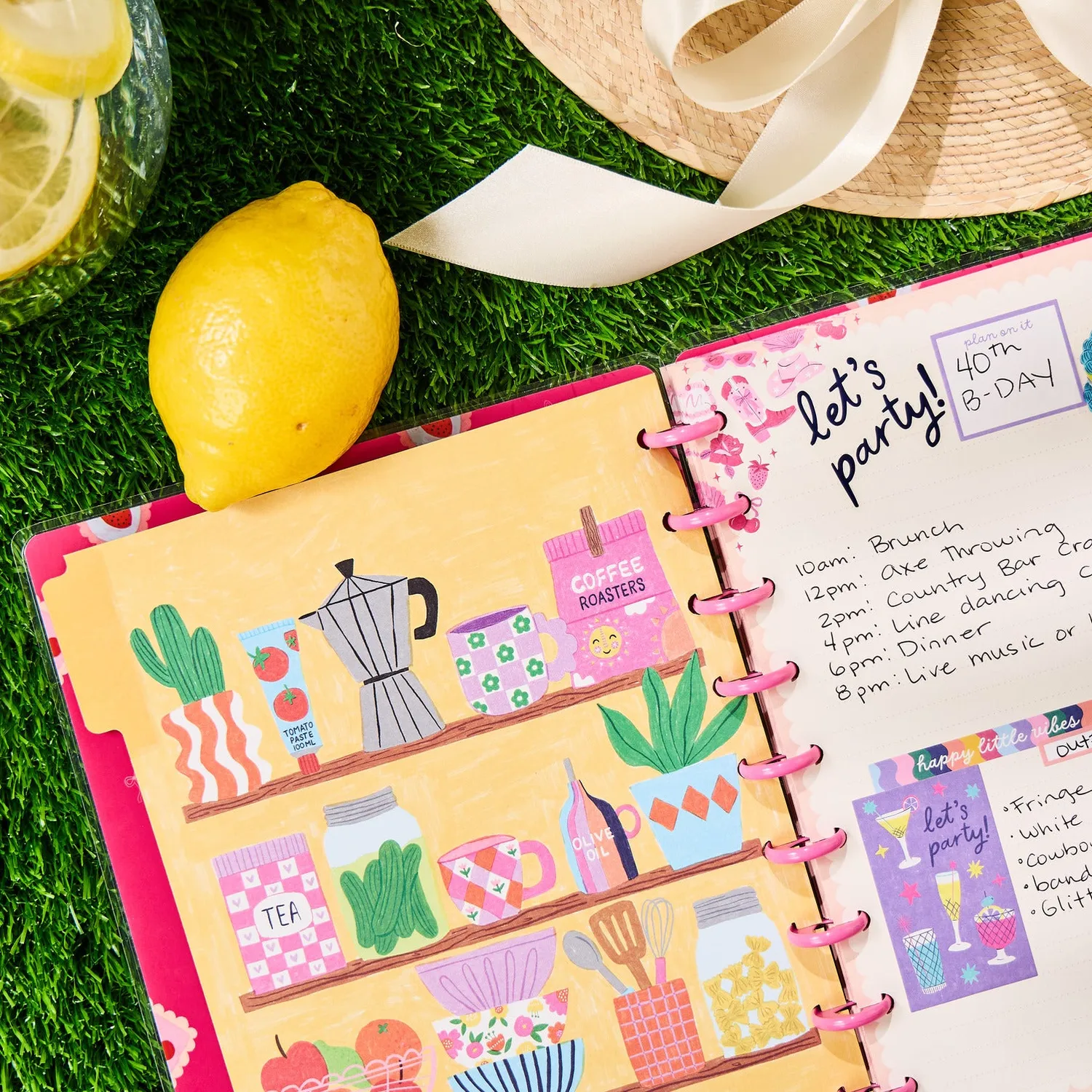 Happy Planner Happy Little Vibes Classic carnet pointillé 60 feuilles