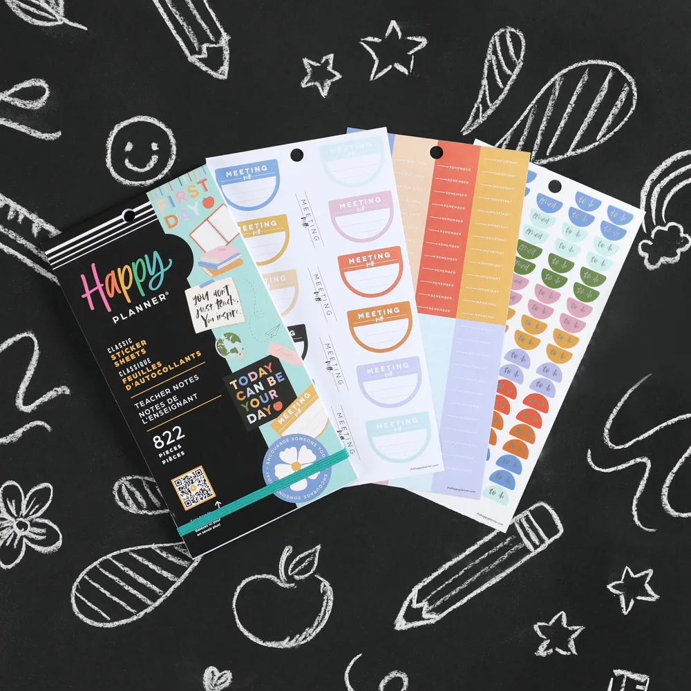Happy Planner Teacher Notes stickers 30 pages 822