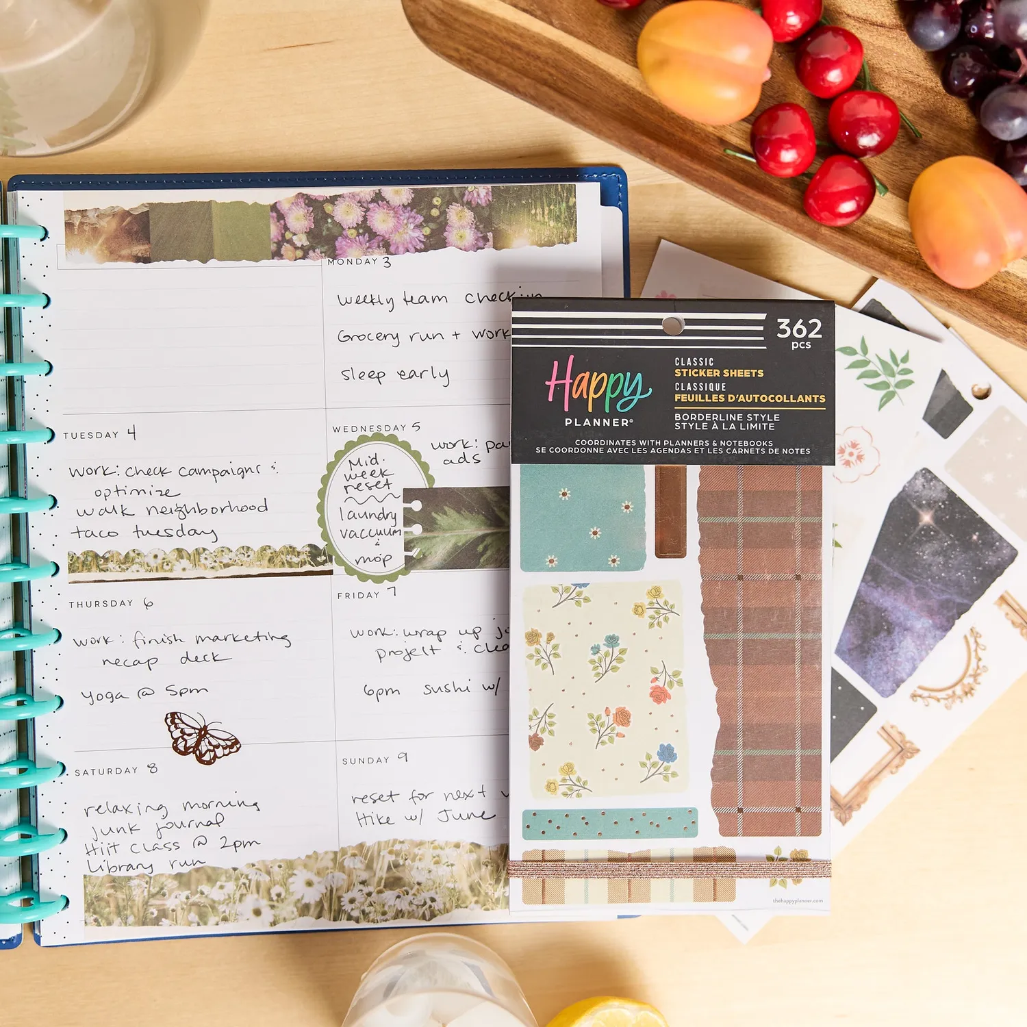 Me & my big ideas Happy Planner Borderline Style stickers 30 feuilles