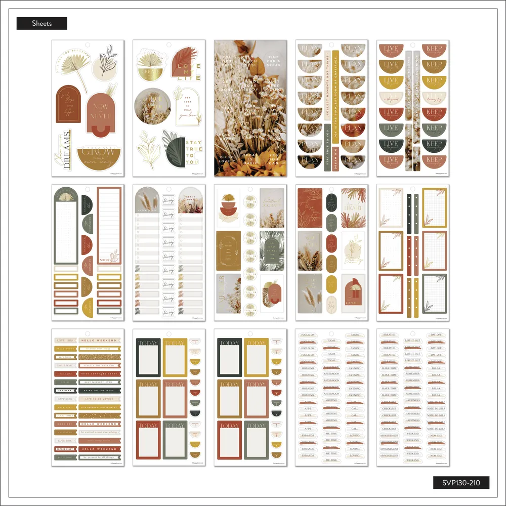 Happy Planner Dried Florals stickers 688 fleurs séchées