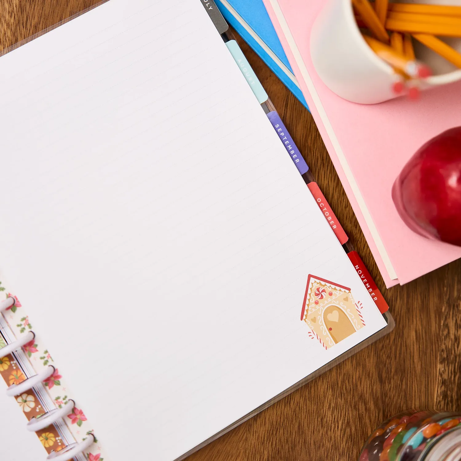 Happy Planner Seasonal Joy papier ligné pointillé Big 40 feuilles