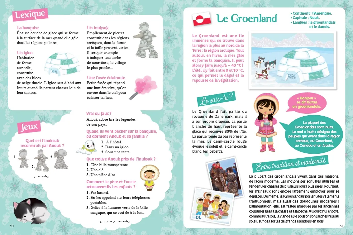 Minimiki Anouk et la perle de lumière livre Groenland