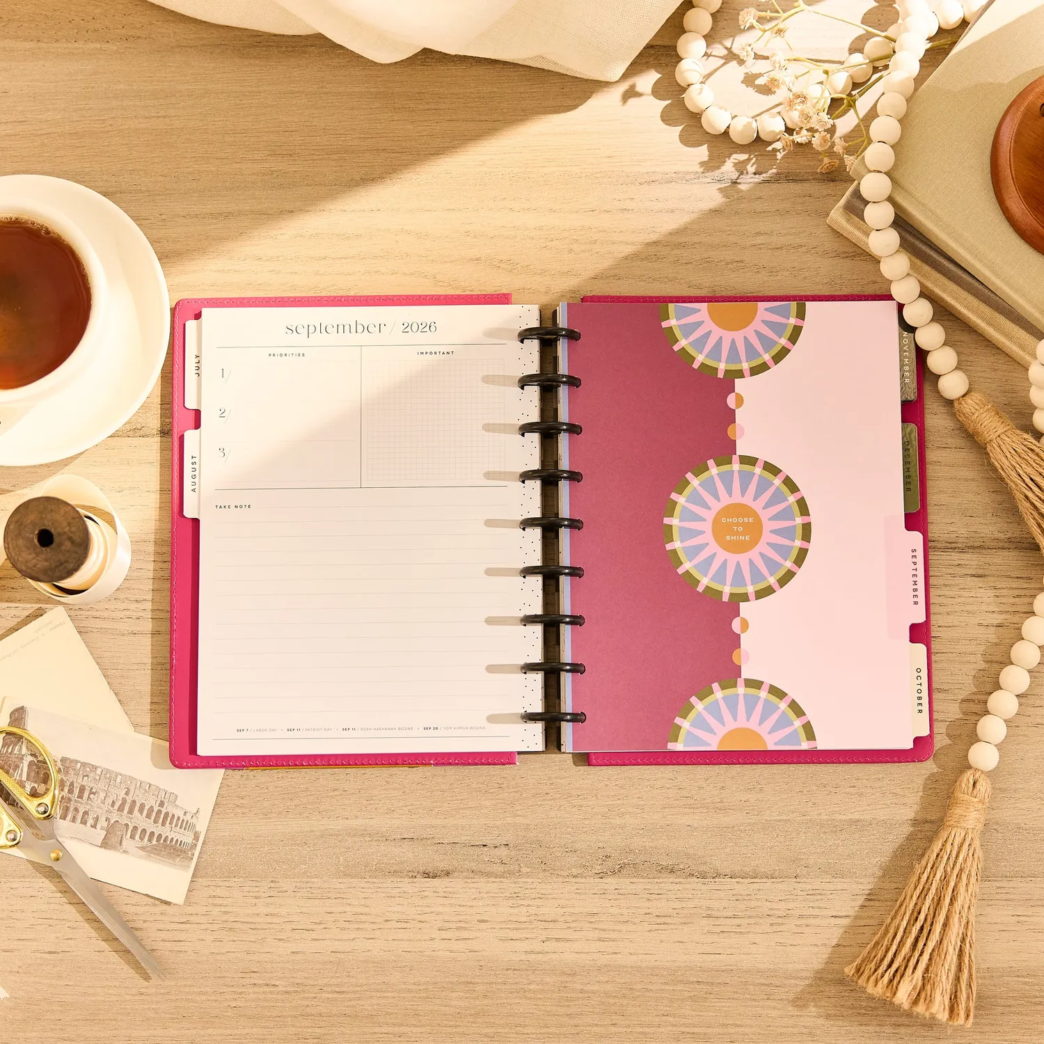 Happy Planner Horizon Lines agenda horizontal Classic 12 mois 2026-2027