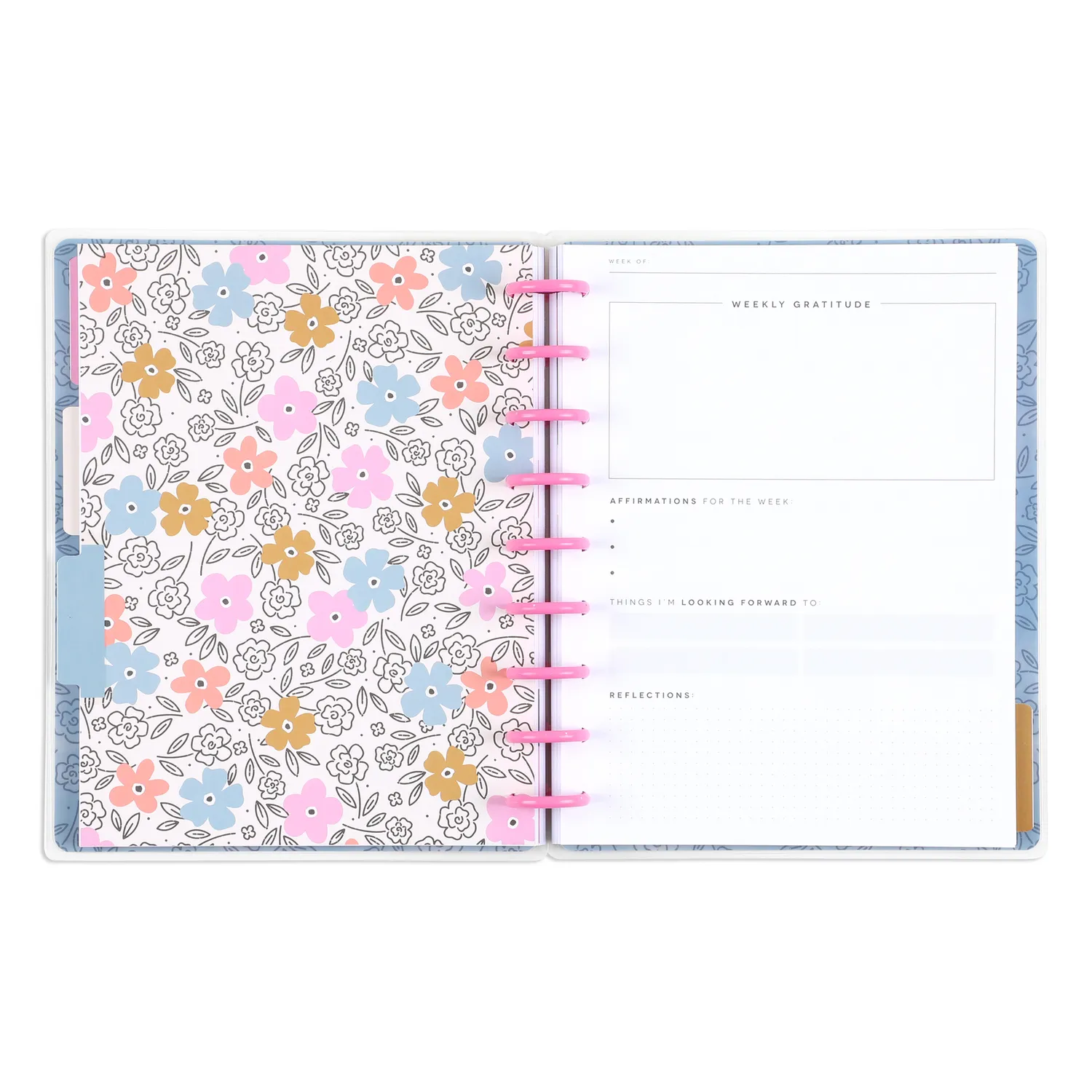 Happy Planner Bold Hope journal gratitude guidé Classic 80 feuilles