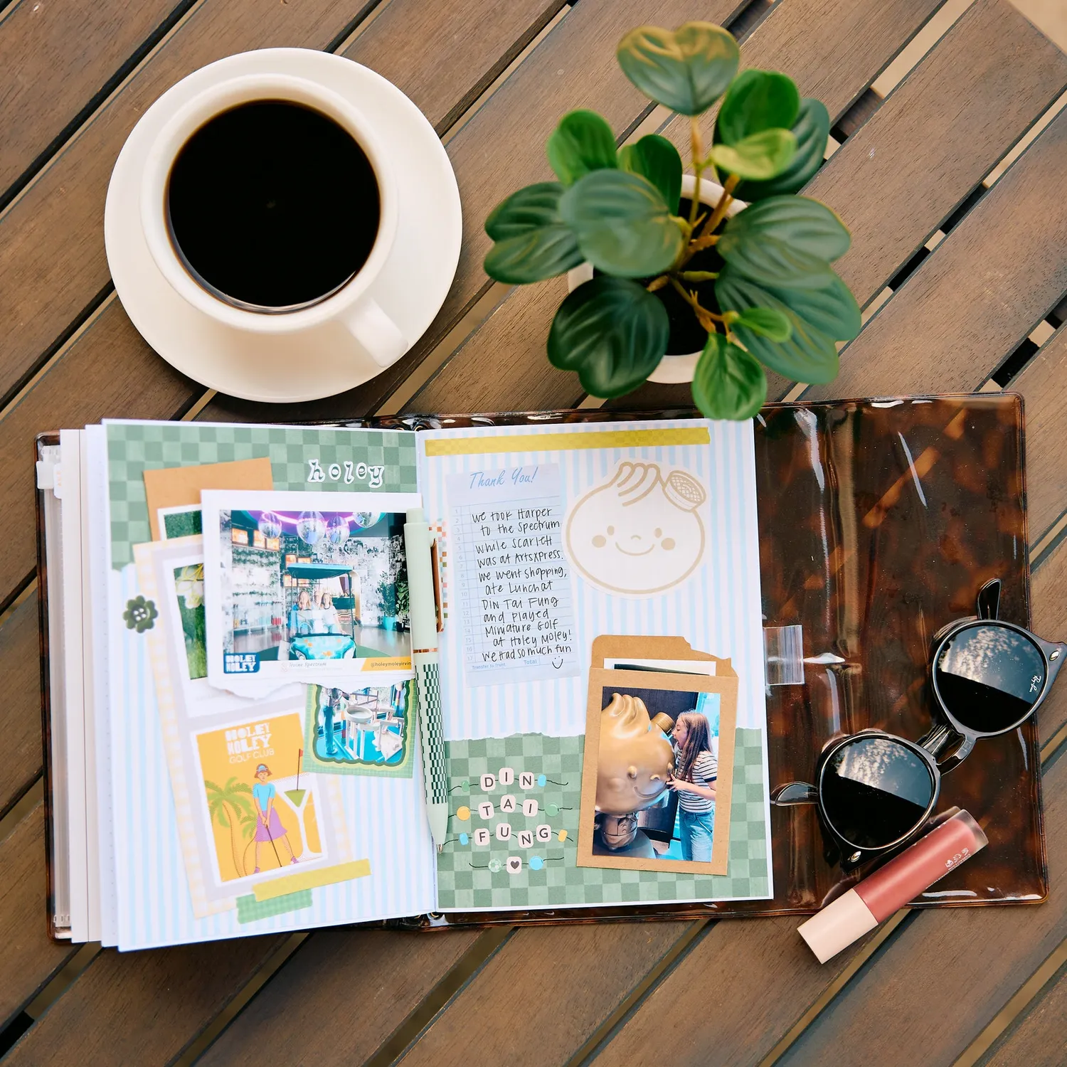 Happy Planner Amber Tortoise folio A5 rechargeable écaille