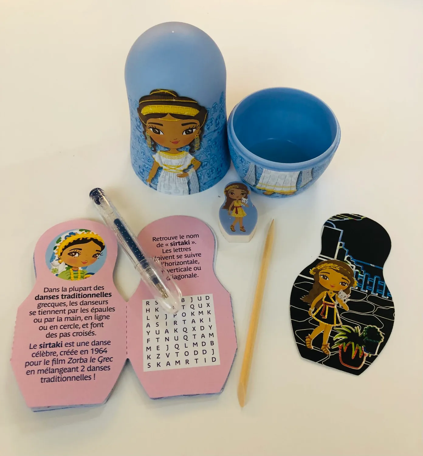 Minimiki Surprise Élena en Grèce boîte créative cadeau
