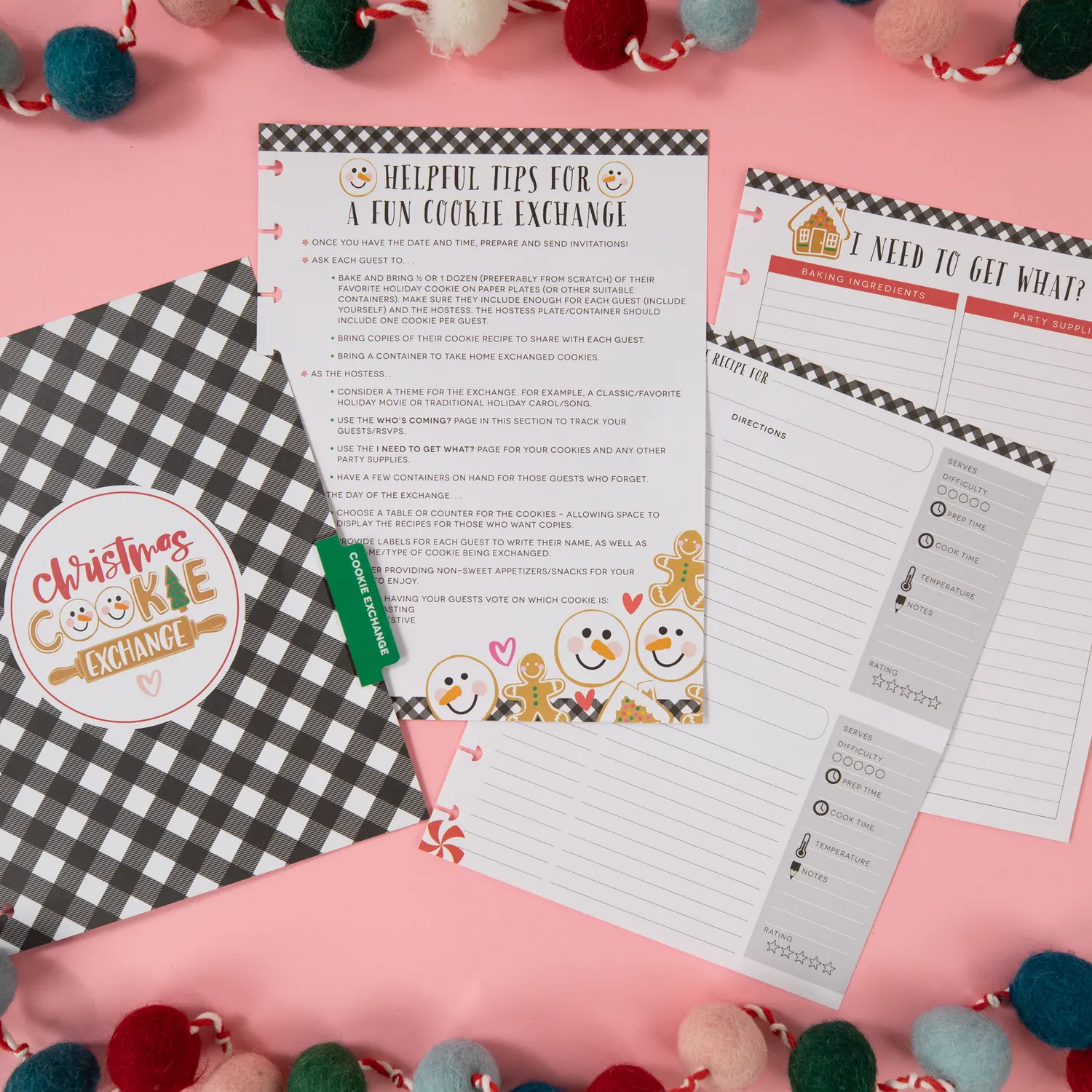 Happy Planner Christmas Holiday pack accessoires Classic