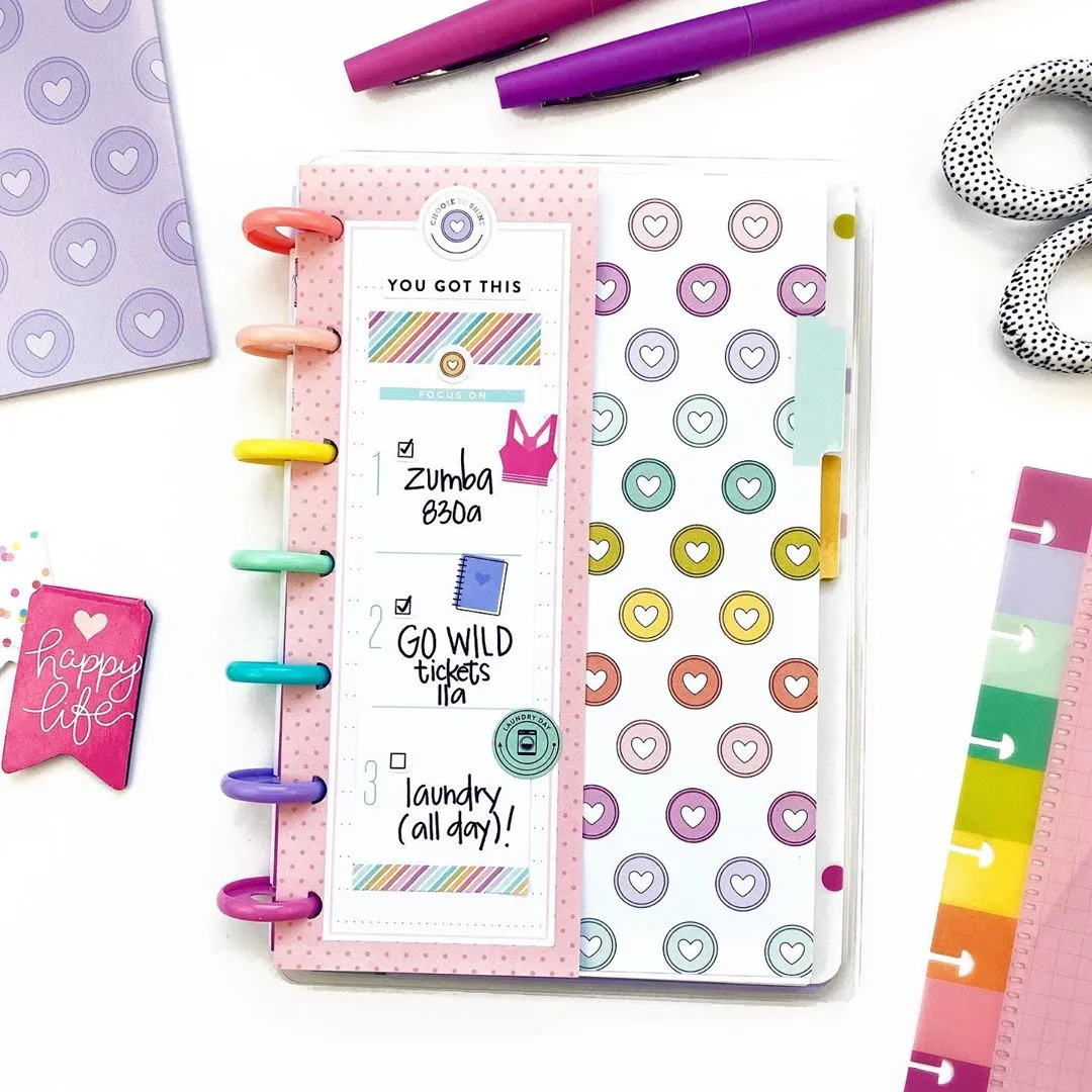 Happy Planner Planner Babe papier notes Mini 60 feuilles